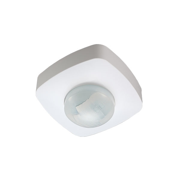 OR-CR-247--Czujnik służy do automatycznego sterowania oświetleniem lub innymi urządzeniami elektrycznymi. Pole detekcji ruchu wynoszące 4 m × 20 m (przy wysokości montażu od 4 m do 10 m) powoduje, że czujnik nadaje się do zastosowania w dużych pomieszczeniach n