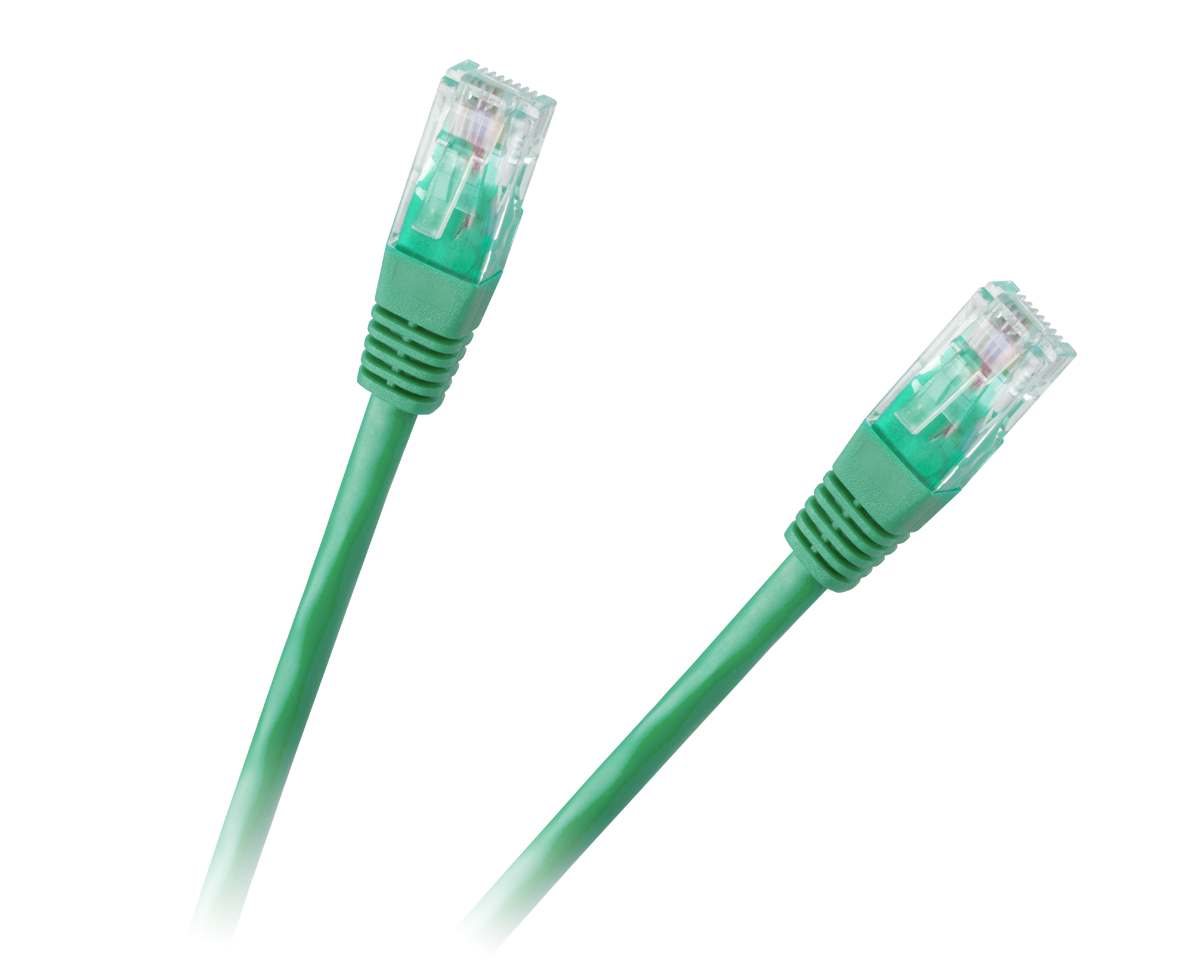 LEC-KPO2778D-1.0--KPO2778D-1.0 Patchcord kabel UTP 8c wtyk-wtyk 1.0m CCA zielony cat.6e NDługość: 1.0 m