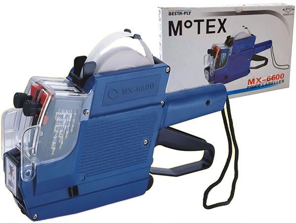 AG60--AG60 Metkownica dwurzędowa MX-6600Cechy produktu:Drukuje dwa rzędy po 10 znakow.Wymiary metek - 23/16 mm.Kolor obudowy: niebieski lub ż&amp;oacute;łty