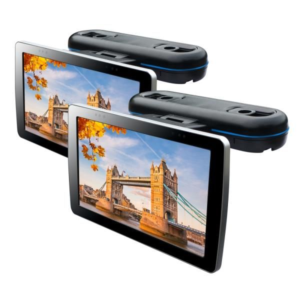 4606--Monitor zagł&amp;oacute;wkowy 9'' - 2 szt w komplecieDane techniczne:multimedialne monitory zagł&amp;oacute;wkowerozdzielczość: 800x480napięcie: 12Vmożliwość zasilania z zapalniczki lub na stałe (akumulator)system: NTSC/PALtransmite