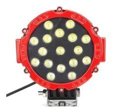 1872 RED--- 51W, ilość diod: 17x3W high intensity Epistar LEDs, napięcie 9V-32V, światło skupione, IP67, CERTYFIKAT CE, żywotność 20000H, temp.barwy 6500K, 3600lm, wymiary: 202x160x86mm