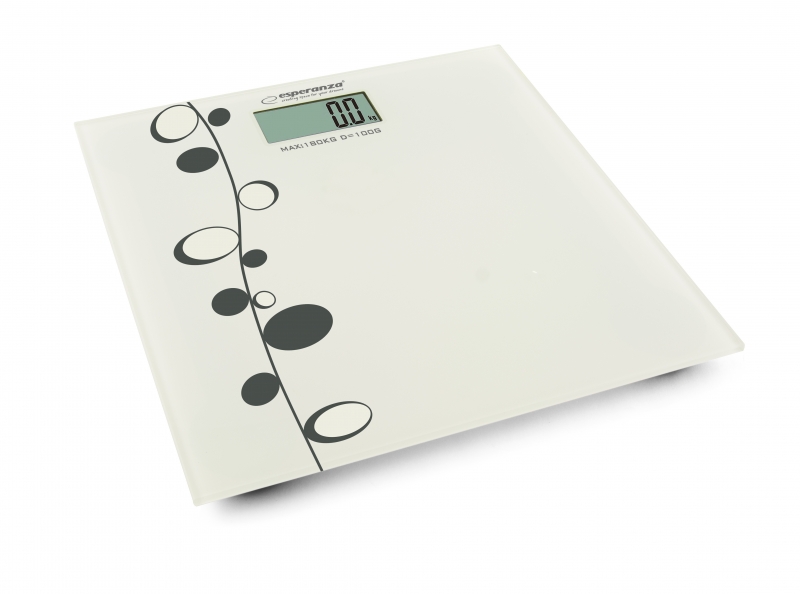 ESP-EBS005--EBS005 Waga łazienkowa cyfrowa ZumbaUltra cienka waga elektroniczna specjalnie zaprojektowana dla tych, kt&amp;oacute;rzy dbają o swoje zdrowie i kondycję fizyczną. Stylowe wzornictwo, duży wyświetlacz, łatwe użytkowanie.Specyfikacja:Waga łazienk