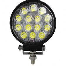 1869--Światło robocze NOXON-R42 D10NOXON-R42 D10 &amp;ndash; robocze światło LED, 42W, ilość diod: 14x3W high intensity Epistar LEDs, napięcie 10V-30V, kąt świecenia 10o, IP67, CERTYFIKAT CE, żywotność 30000H, 2,5A 12V; 2,5A 24V, temp.barwy 6000K, wymi