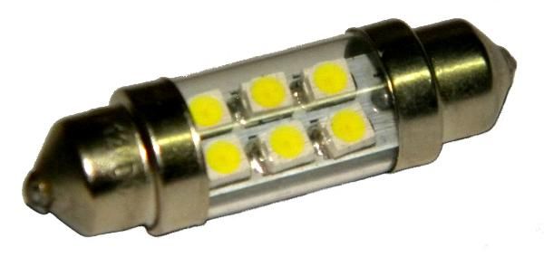 3627--Żar&amp;oacute;wka NX26 FESTON36RODZAJ LED: 6szt. 3528 SMD- 1chip Z OKRAGŁĄ GUMOWA POWŁOKA UŻYCIE: Festoon 10*36mm. CERTYFIKAT CE. 