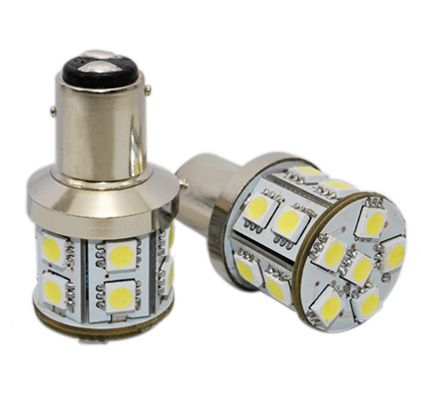3638--Żar&amp;oacute;wka NX38 T25 BAY 15DRODZAJ LED:18 pcs SMD 5050-3chip TYP ŻAR&amp;Oacute;WKI :T25- BAY15D ( z dwoma złączami ) UŻYCIE :m.in. Stopu Pakowane: 1szt. CERTYFIKAT CE.