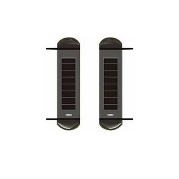 OR-AB-HS-3007--Bezprzewodowa, solarna bariera podczerwieni w małej, dyskretnej obudowie, zaprojektowana do ochrony obwodowej budynków. Znajduje zastosowanie w ochronie bram wjazdowych, stref kontroli ruchu i ogrodzeń przemysłowych. Wyzwala alarm wyłącznie w przypad
