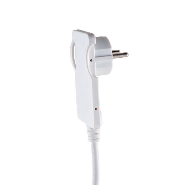 OR-AE-1312/W--Wtyczka ultra płaska rozbieralna z uchwytem. Dostępne kolory: biały, czarny.