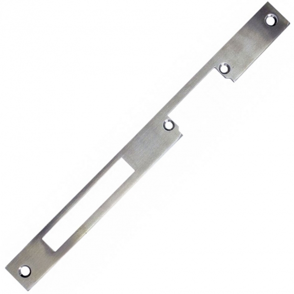 OR-EZ-4001SD1--Szyld długi, dwustronny wykonany ze stopu aluminiowo-cynkowego (nierdzewnego), przeznaczony zarówno do drzwi prawych jak i lewych, przystosowany do montażu w słupku klinkierowym, metalowym, drewnianym itp. Przeznaczony do elektrozaczepów z serii MINI