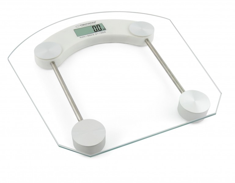ESP-EBS008W--EBS008W Waga łazienkowa cyfrowa Pilates białaUltra cienka waga elektroniczna specjalnie zaprojektowana dla tych, kt&amp;oacute;rzy dbają o swoje zdrowie i kondycję fizyczną. Stylowe wzornictwo, duży wyświetlacz, łatwe użytkowanie.Dane techniczne: