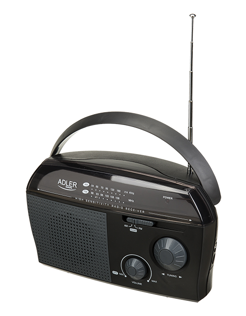 AD 1119--Niewielkie, przenośne radio, które doskonale sprawdza się zarówno w miejscu pracy, jak i w domu. Obrotowa, teleskopowa antena pozwala złapać zasięg tam gdzie inne radia zawodzą. Radio może być zasilane prądem zmiennym lub 4 bateriami R14. Charakteryz