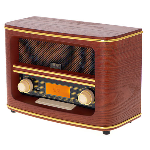 AD 1187--Już dzisiaj możemy uzupełnić aranżację naszych mieszkań o stylowe i nawiązujące do dawnej epoki retro radio ADLER AD 1187. To produkt idealny dla miłośników muzyki, ale i ciekawych oraz oryginalnych dekoracji pomieszczeń. Taka stylistyka i design spr
