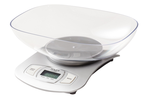 AD 3137s--Elektroniczna waga kuchenna o udźwigu maksymalnym 5 kg i dokładności 1 g. Niezwykle pomocna przy przygotowywaniu dań wymagających ściśle określonych proporcji produktów. Pozwala na precyzyjne zważenie nawet niewielkich ilości produktów. Odpowiada też