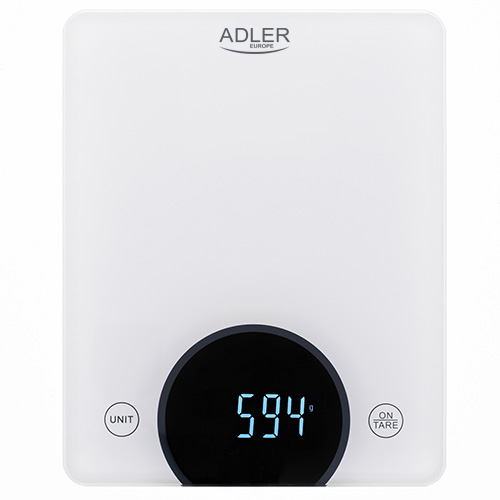 AD 3173w--Elektroniczna waga kuchenna o udźwigu maksymalnym 10 kg. Niezwykle pomocna przy ważeniu ciężkich produktów. Ze względu na wyjątkową biel, waga prezentuje się pięknie w każdej kuchni. W wadze zastosowano wysokiej jakości wyświetlacz LED. Dzięki temu o