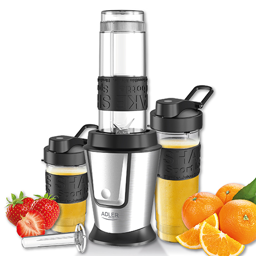 AD 4081--Przygotuj i pij! Koniec z przelewaniem koktajlu lub smoothie z blendera do osobnego pojemnika - napój masz od razu w kubku, który zabierzesz ze sobą do pracy, szkoły lub w podróż. Blender osobisty AD 4081 jest wygodny, poręczny i łatwy w czyszczeniu,