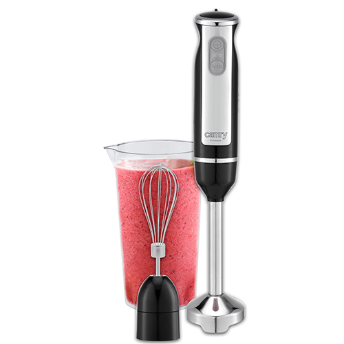 CR 4621--Blender ręczny CR 4621 to doskonały wybór dla osób ceniących sobie łatwe sposoby na przygotowanie zdrowej żywności w krótkim czasie. Blender jest wyposażony w pojemnik z miarką: 600 ml i nasadkę miksującą ze stali szlachetnej oraz ubijaczkę. Ponadto 