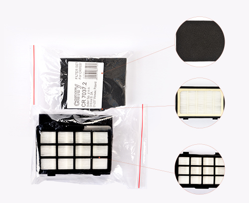 CR 7037.2--Zestaw filtra Hepa i Filtr wylotowy.