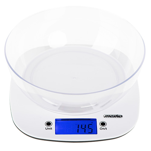 MS 3165--Elektroniczna waga kuchenna o udźwigu maksymalnym 5 kg i dokładności 1 g. Niezwykle pomocna przy przygotowywaniu dań wymagających ściśle określonych proporcji produktów. Pozwala na precyzyjne zważenie nawet niewielkich ilości produktów. Odpowiada też