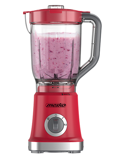 MS 4079r--Przygotowujesz koktajle, smoothie, zupy krem, gładkie sosy lub inne płynne i półpłynne produkty. Potrzebujesz lekkiego i łatwego do przechowywania blendera. W takim razie blender Mesko MS 4079 o mocy 1000W stanie się Twoim ulubionym sprzętem kuchenny