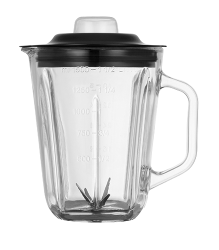 MS 4080.1--Szklany dzbanek 1,5L do blendera kielichowego MS4080Kielich szklany z pokrywką i kompletnym ostrzem