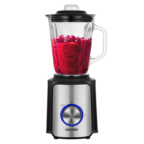 MS 4080--Blender kielichowy MS4080 o mocy 1200W to wydajne urządzenie do szybkiego rozdrabniania i mieszania produktów spożywczych. Używając blendera można przygotować pyszny koktajl, owocowy sorbent, dietetyczne smoothie, pokruszyć lód do napojów i zmiksować