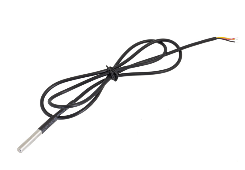 AG509--AG509 Czujnik temperatury 1mWodoodporny czujnik temperatury Dallas DS18B20, idealny do zastosowania w mikrokontrolerach np. Arduino.Cechy produktu:Produkt fabrycznie nowy, wysokiej jakości.Cyfrowy czujnik temperatury DS18B20 w rurce nierdzewnej (wodo