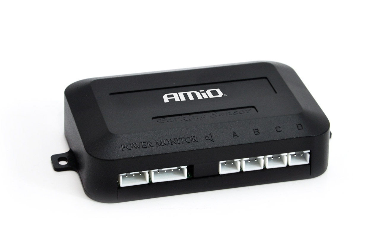 AMI-01011--Centralka 4 sensorowa Uniwersalna centralka pasuje do większości modeli czujników parkowania. Idealnie nadaje się na zamiennik np. jeśli twoja centralka uległa uszkodzeniu lub przestała działać. Centralka umożliwia podłączenie 4 czujników parkowania 