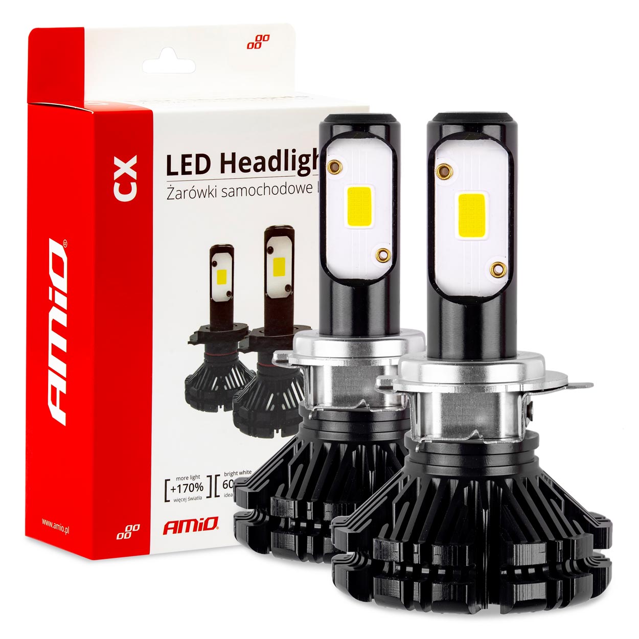 AMI-01075--Przedstawiamy najnowszy zestaw LED HEADLIGHT CX series! Seria CX wyróżnia się bardzo atrakcyjną ceną, pasywnym układem chłodzenia, wbudowaną przetwornica, niewielkimi rozmiarami oraz wyjątkową bezawaryjnością . Zmień już dzisiaj swoją jazdę, za spraw