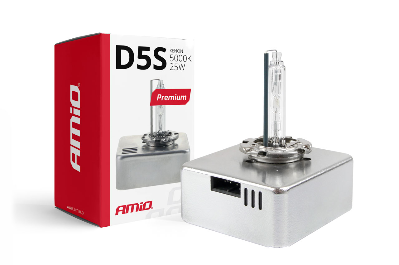AMI-01220--Żarnik przeznaczony dla oryginalnych reflektorów ksenonowych, wymagających żarówek D5S (reflektory xenonowe z soczewką). Nie wymaga żadnych przeróbek w instalacji. Posiada idealnie ustawioną ogniskową oraz wtyczkę napięciową charakterystyczną dla żar