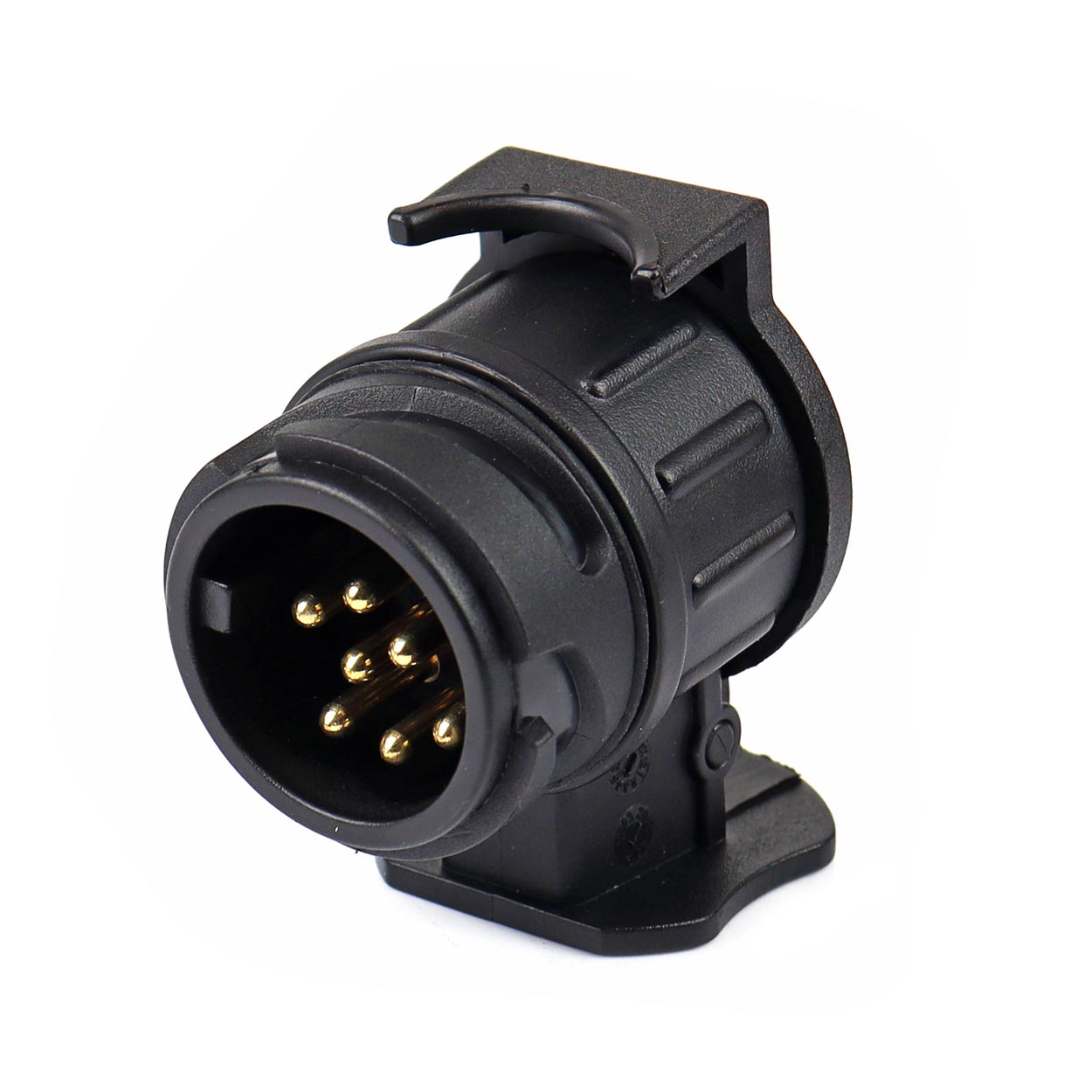 AMI-01253--Adapter pozwala podłączyć przyczepę posiadającą wtyk 7-pinowy do samochodu, który posiada gniazdo z 13 pinami (NIEMIECKIE) Cechy produktu: Produkt fabrycznie nowy, wysokiej jakości. Przejściówka montowana na gniazdo elektryczne 13-PIN haka samochodow