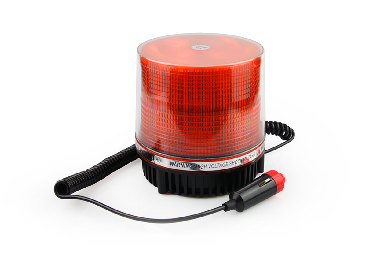 AMI-01276--Lampa stroboskopowa LED: Super jasne diody LED Mocowanie na magnes Długość kabla: 2,5m Temperatura pracy: -30 °C do + 50°C Podłączenie przez gniazdo zapalniczki W zestawie klosz ochronny Wymiary lampy: Szerokość: 115mm Wysokość: 115mm