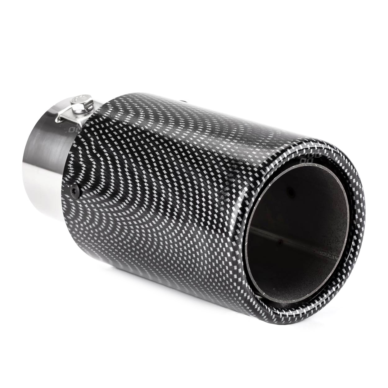 AMI-01316--Końcówka tłumika, chromowana ze stali nierdzewnej. Końcówka uniwersalna nadająca elegancki sportowy wygląd. Poprzez szeroki zakres regulacji uchwytów pasuje do większości samochodów (dwa sposoby montażu: do przykręcenia za pomocą śrub montażowych lub