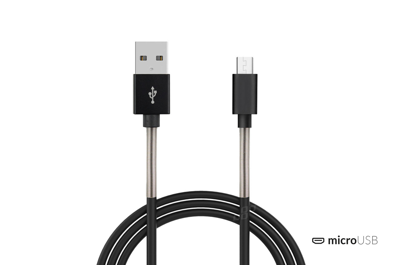 AMI-01431--Kabel usb na micro usb fulllink 1m 2.4a