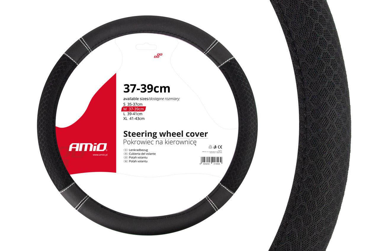AMI-01697--Pokrowiec jest bardzo wygodny oraz świetnie trzyma się w dłoni podczas jazdy. Szybki i prosty montaż, polega wyłącznie na nałożeniu pokrowca na kierownicę. Zastosowanie najwyższej jakości materiałów sprawia, że pokrowiec służy przez długie lata i świ
