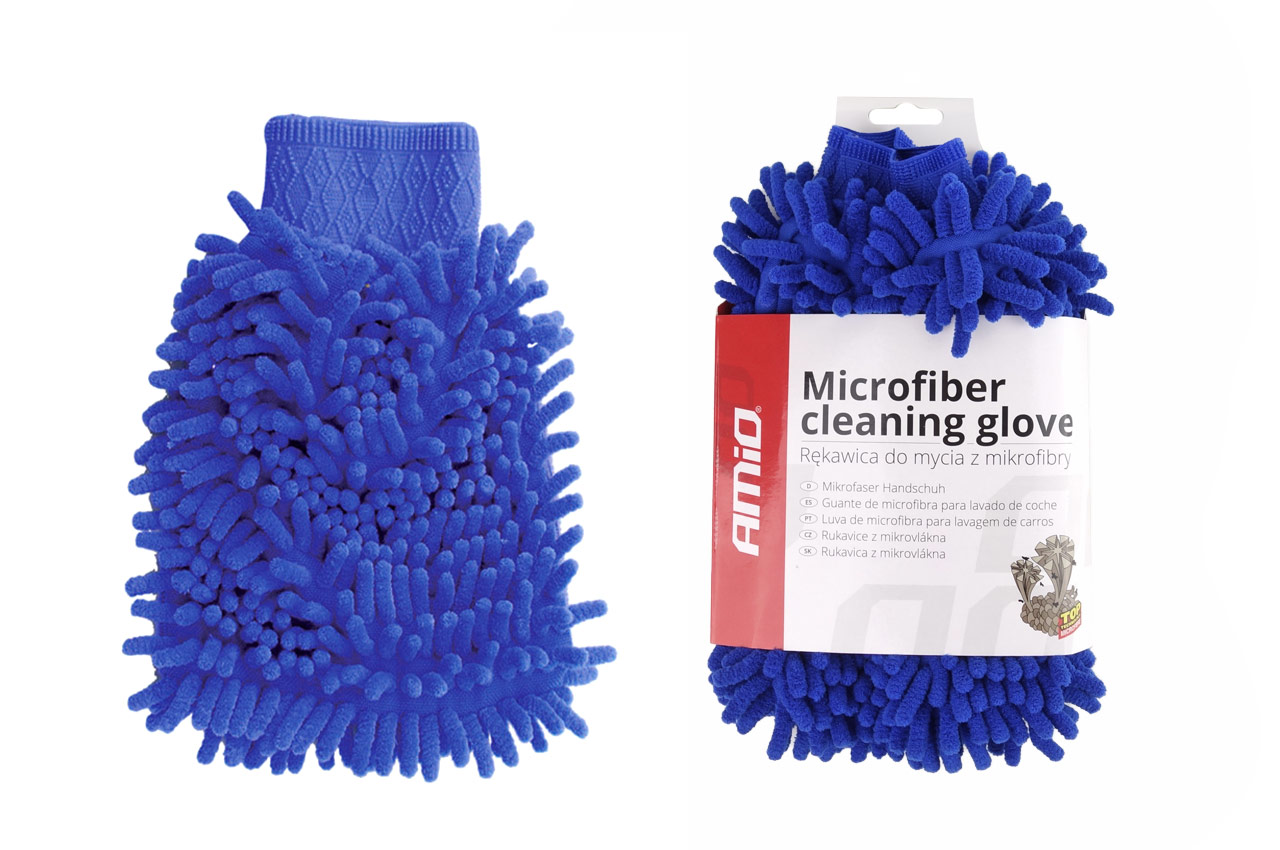 AMI-01750--Produkt fabrycznie nowy, wysokiej jakości.Rękawica z mikrofibry bezpiecznie i skutecznie czyści wszystkie plastikowe, metalowe i szklane powierzchnie. Nie pozostawia smug ani paprochów! - Super-chłonna i skuteczna - na jednej stronie posiada wiele mi