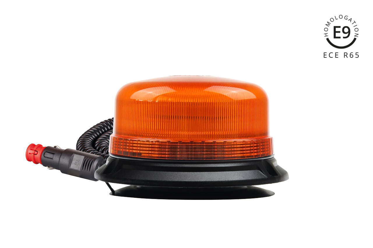 AMI-02295--Specyfikacja Techniczna: - Homologacja ECE R65,ECE R10 - 120 mrugnieć na minutę - 36 Super jasnych diod LED - Napięcie stałe: DC 12~24V - Stopień ochrony: IP56 - Temperatura pracy: -30°C - + 50°C - Montaż magnetyczne
