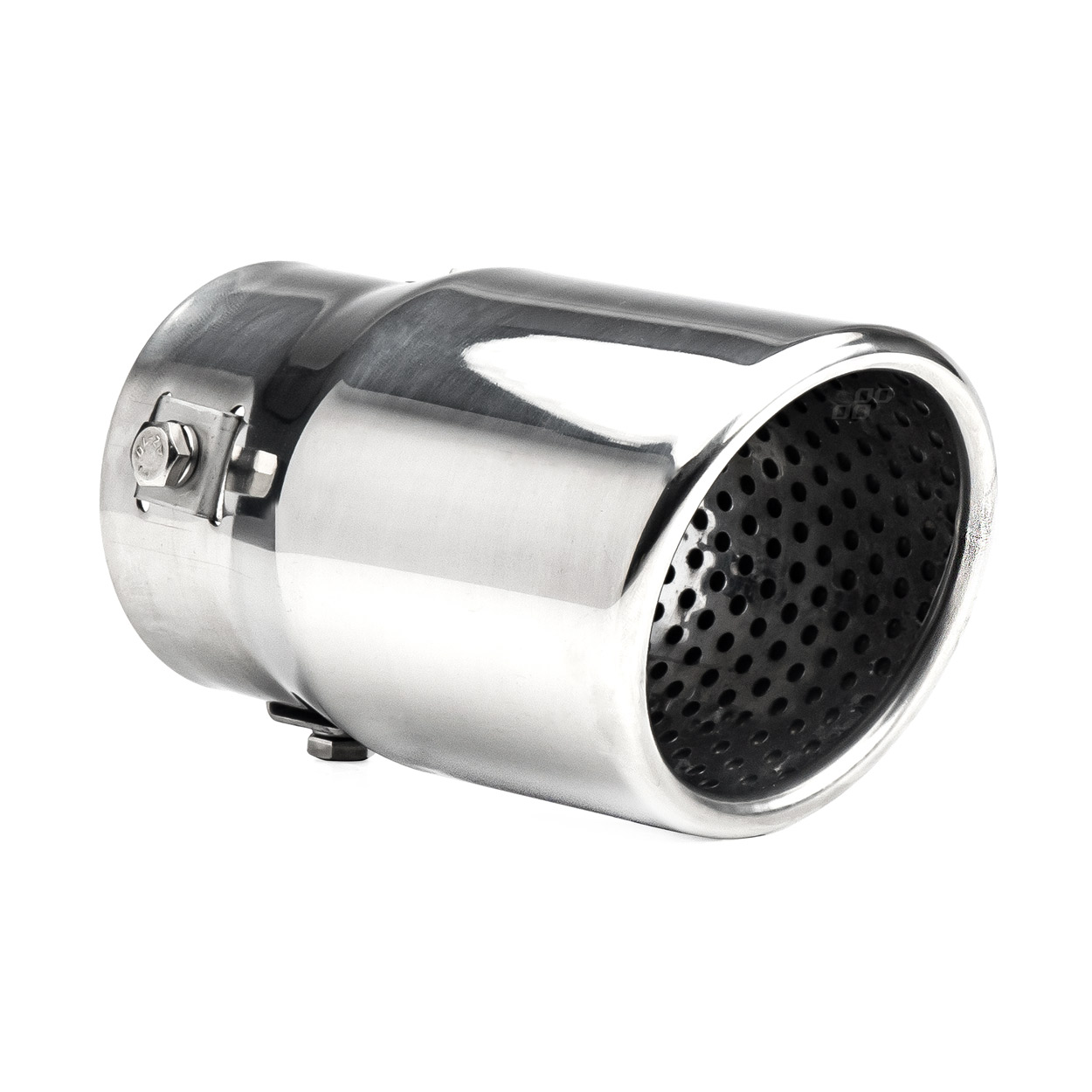 AMI-02348--Końcówka tłumika ze stali nierdzewnej Średnica montażowa: 43 - 62 mm Długość całkowita - 130mm Końcówka uniwersalna nadająca elegancki sportowy wygląd. Poprzez szeroki zakres regulacji uchwytów pasuje do większości samochodów (dwa sposoby montażu: do