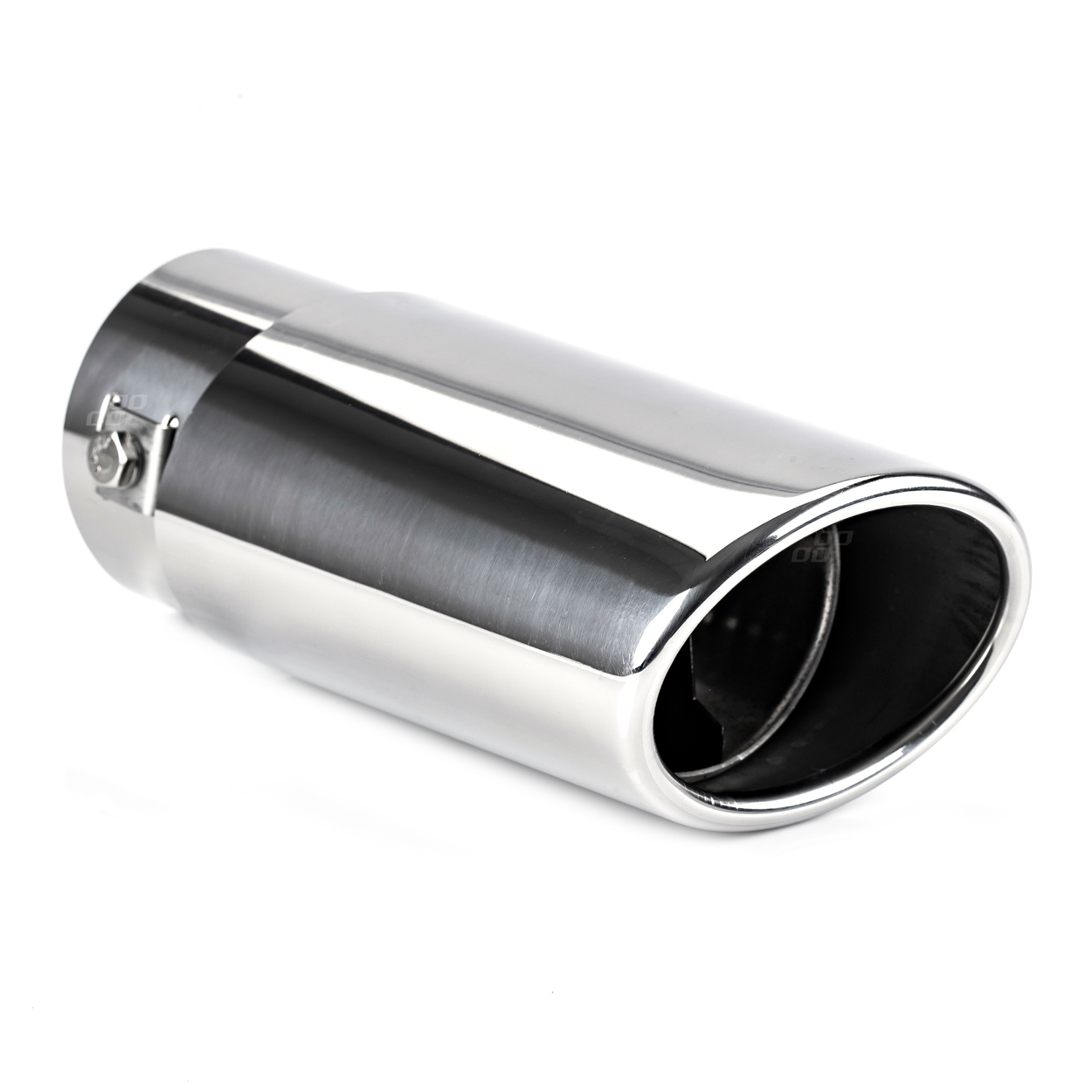 AMI-02349--Ko ńcówka tłumika, chromowana ze stali nierdzewnej. Średnica montażowa: 37 - 54 mm