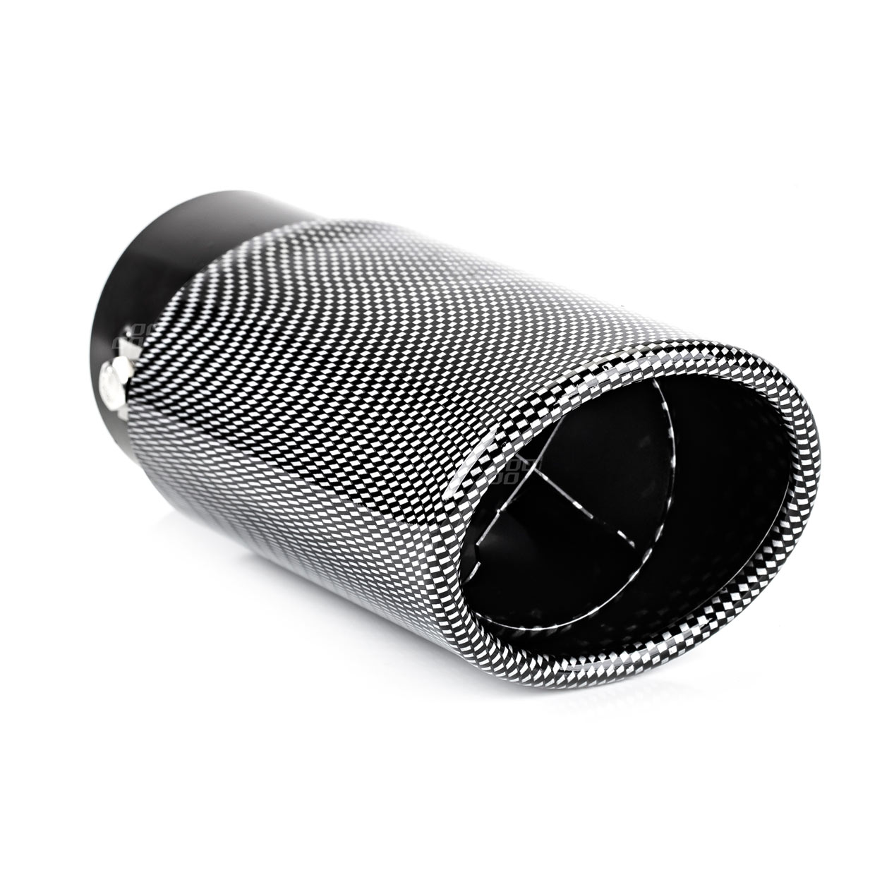AMI-02350--Końcówka tłumika ze stali nierdzewnej. Średnica montażowa: 37 - 54 mm Końcówka wydechu przeznaczona jest to montażu jako dodatkowy element auta nadając mu rasowy wygląd i charakter. Końcówka posiada zacisk mocujący umożliwiający montaż bez potrzeby s