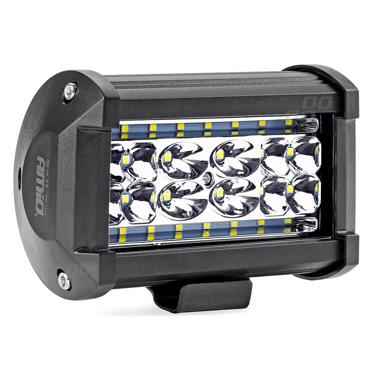 AMI-02423--1 funkcja podświetlenia 2 kable, Kolor kabli: Czarny i czerwony Napięcie: 9-36V Lumeny: 2300 lm LED kolor: biały LED ilosć: 28 led 3030 Temperatura światla: 6000-6500K Rozmiar: 136x82 mm
