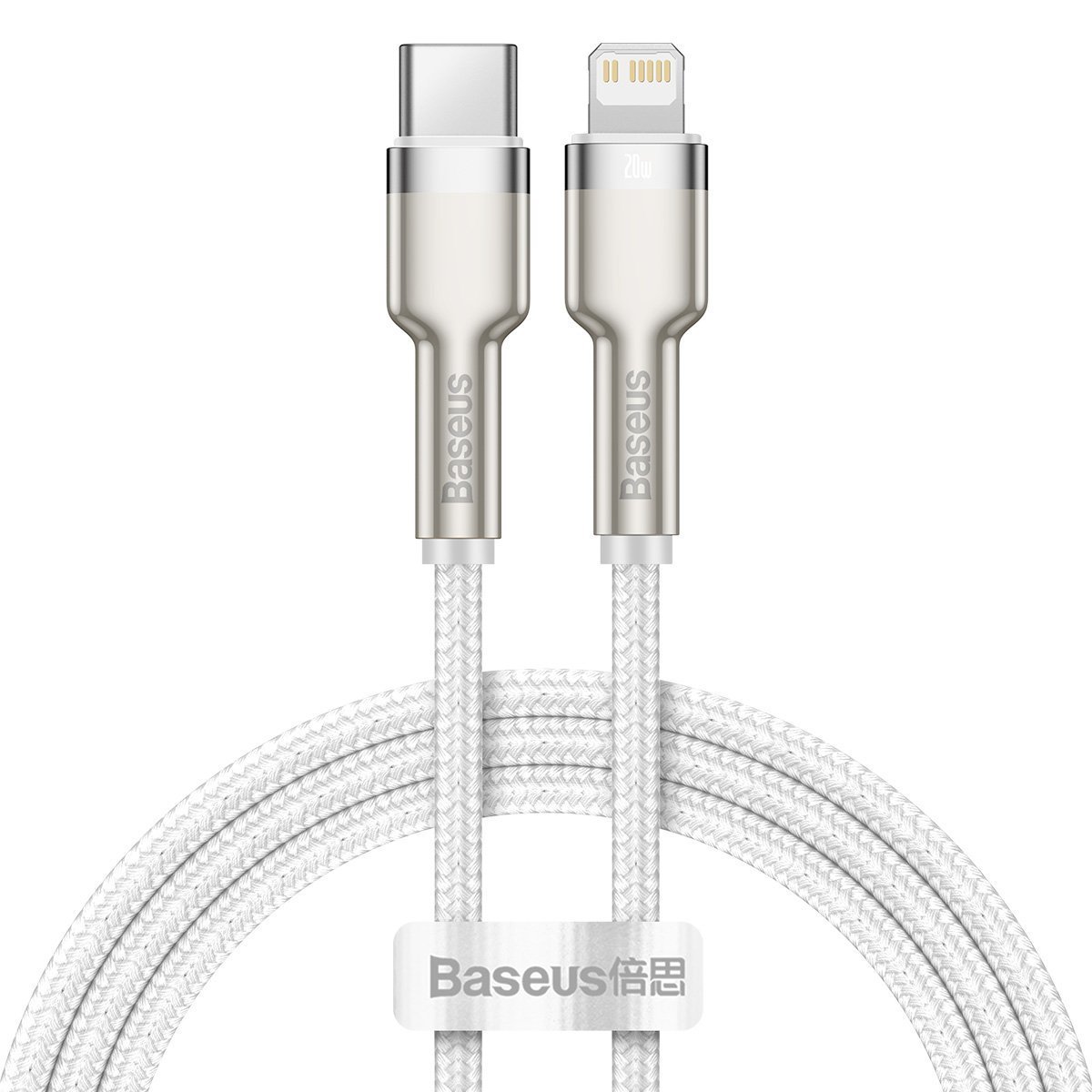 AMI-BAS20207--Kabel Baseus USB-C do Lightning umożliwia szybkie ładowanie Twoich urządzeń Apple z mocą do 20W. Obsługuje protokół PD i jest kompatybilny między innymi z serią iPhone 12. Dzięki wykonaniu z wysokiej klasy materiałów wyróżnia się dużą wytrzymałością,