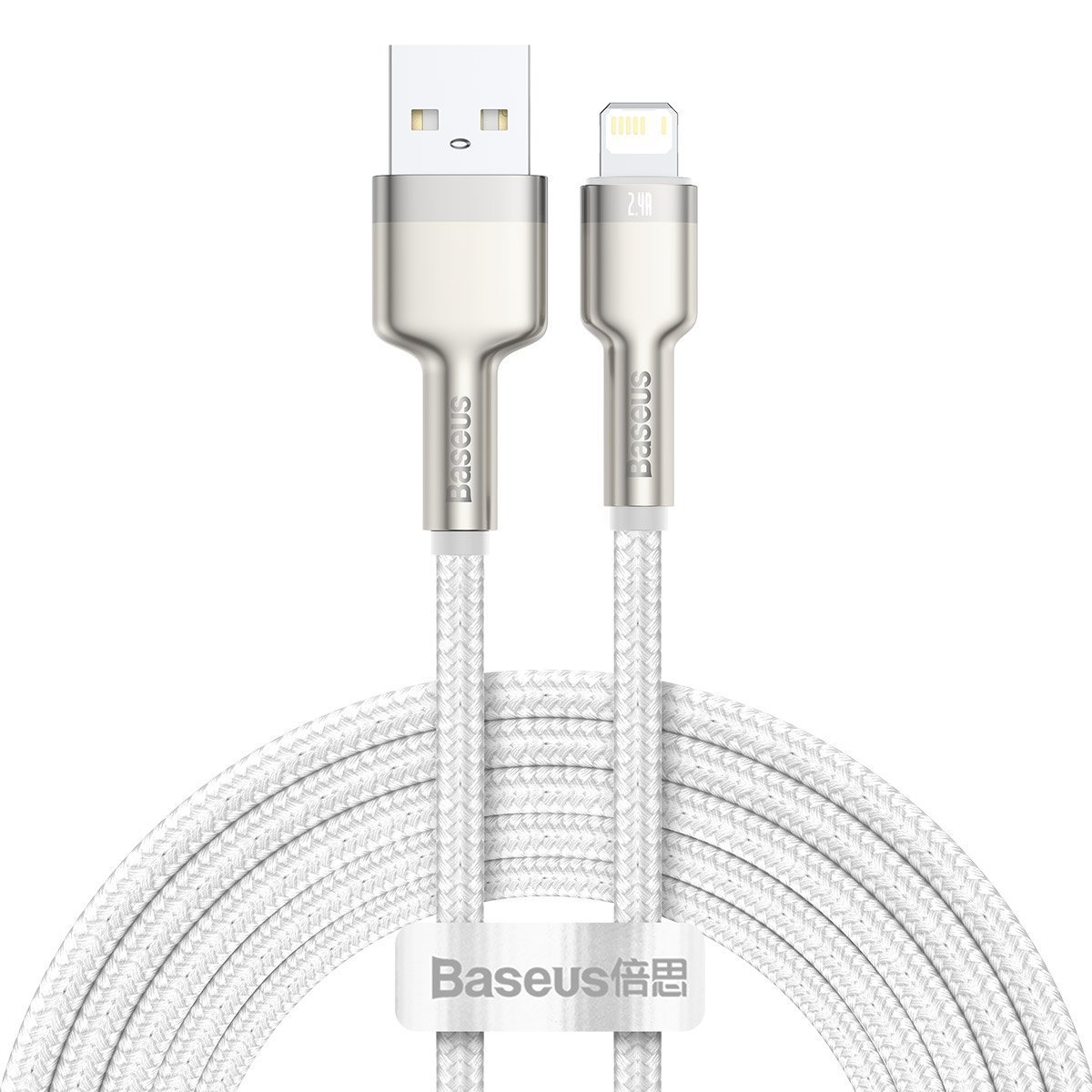 AMI-BAS20229--Kabel Baseus USB do Lightning umożliwia szybkie ładowanie Twoich urządzeń Apple z natężeniem do 2,4 A. Obsługuje protokół PD i jest kompatybilny ze smartfonami iPhone. Dzięki wykonaniu z wysokiej klasy materiałów wyróżnia się dużą wytrzymałością, a s