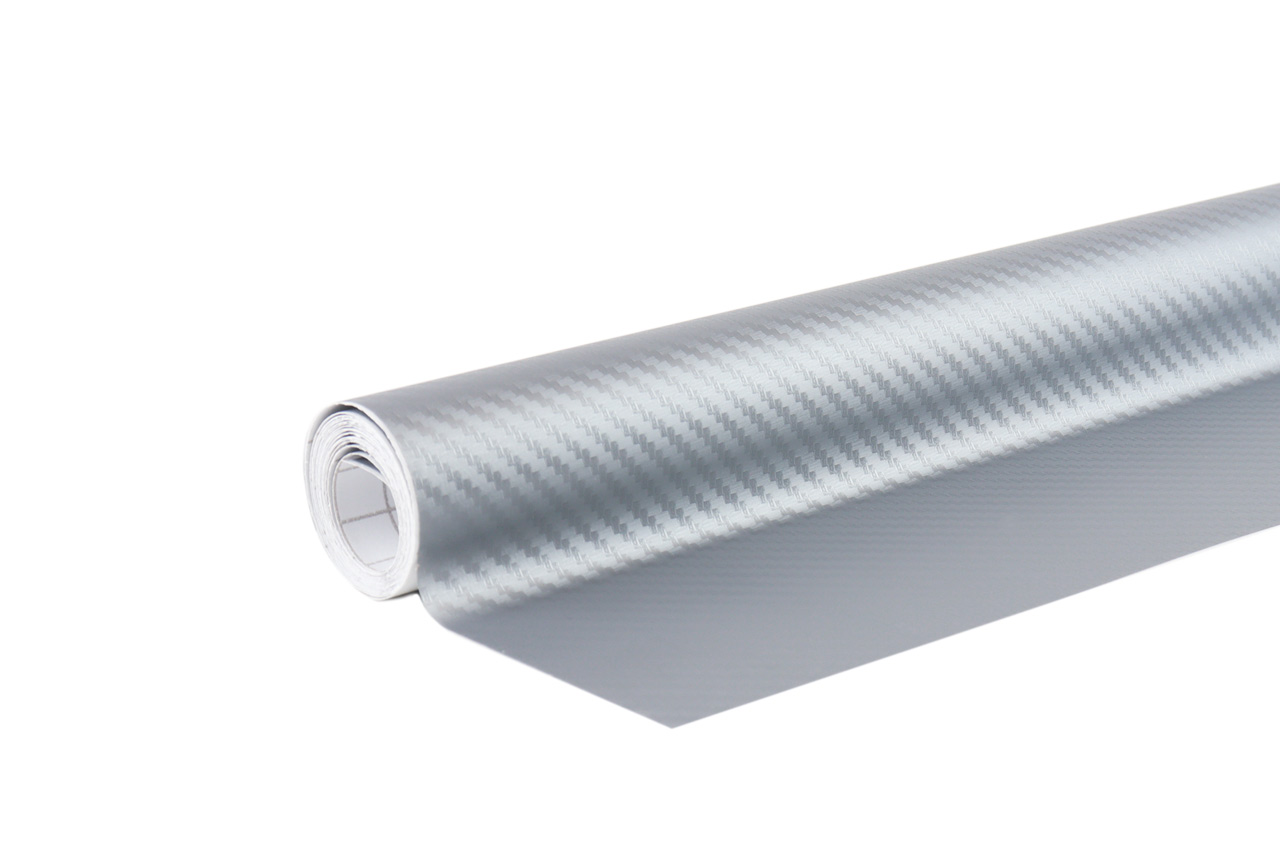 AMI-02600--Specyfikacja produktu: Wzór: Carbon 3D - srebrna Idealna imitacja włókna węglowego Lekko wyczuwalna struktura Carbonu Termoplastyczna Samoprzylepna Wysoka elastyczność Mocny klej akrylowy Do oklejania wewnątrz oraz na zewnątrz samochodu Odporna na cz