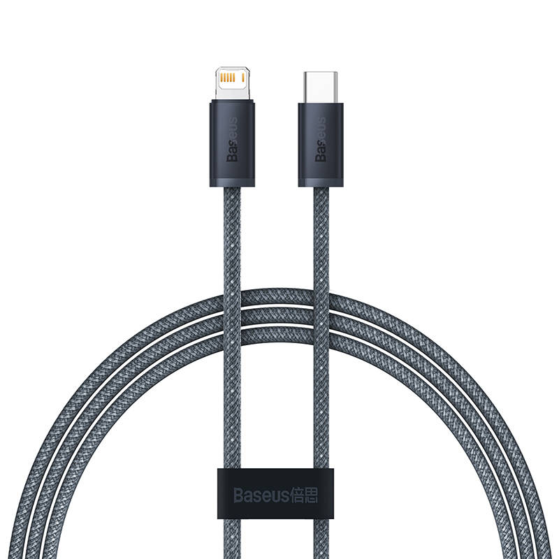 AMI-BAS60584--Kabel jest kompatybilny z urządzeniami marki Apple. Szybko ładuje telefony o mocy 20 W. Jest zaprojektowany z myślą o urządzeniach ze złączem Lightning i obsługuje protokół Power Delivery. Inteligentne dopasowanie natężenia i napięcia prądu do rodzaj