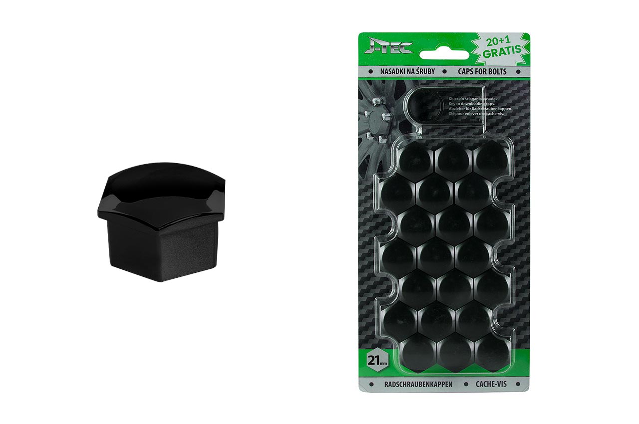 AMI-G21309--Nasadki na śruby 21 mm czarne