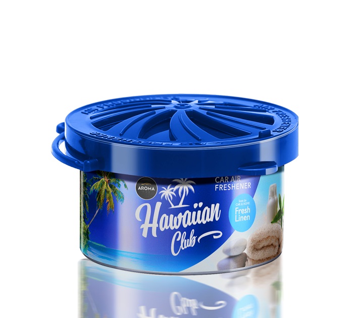 AMI-A83080--Bardzo wydajny odświeżacz powietrza w formie dyskretnej puszki, którą możesz umieścić w dowolnym miejscu w Twoim samochodzie. Aroma Car HAWAIIAN ORGANIC to sposób na świeży zapach w aucie, bez rzucania się w oczy. Idealnym miejscem na umieszczenie te