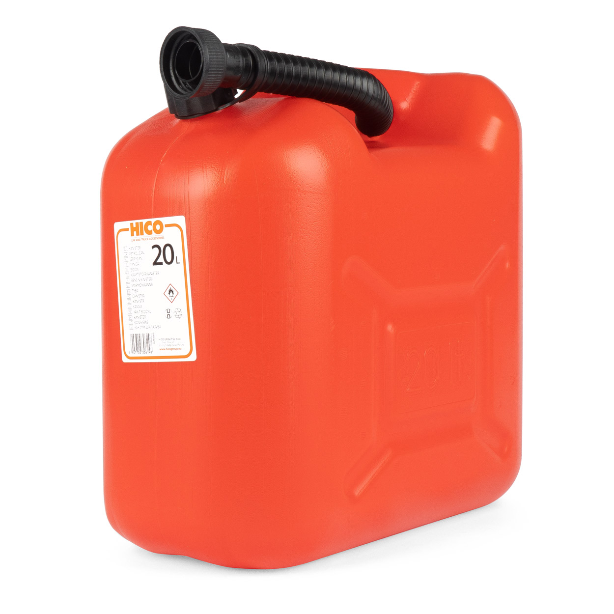 AMI-J0614--Produkt polski wykonany z najwyższej jakości materiałów z atestem. Produkt przeznaczony do przechowywania benzyny, ropy, olejów. Dodatkowo posiada lejek ułatwiający tankowanie. CERTYFIKAT UN: 3H1/Y/150/17/PL COBRO 1177/FGB
