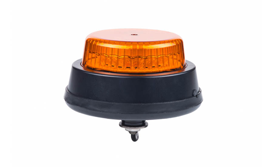 AMI-LDO 2666 R/F--Lampa ostrzegawcza HOR 110B, diodowa 12/24 V (wersja z rurką gwintowaną, tryb rotacyjny i błyskowy, przewód 3x0,5 mm2, długość 1,5 m)