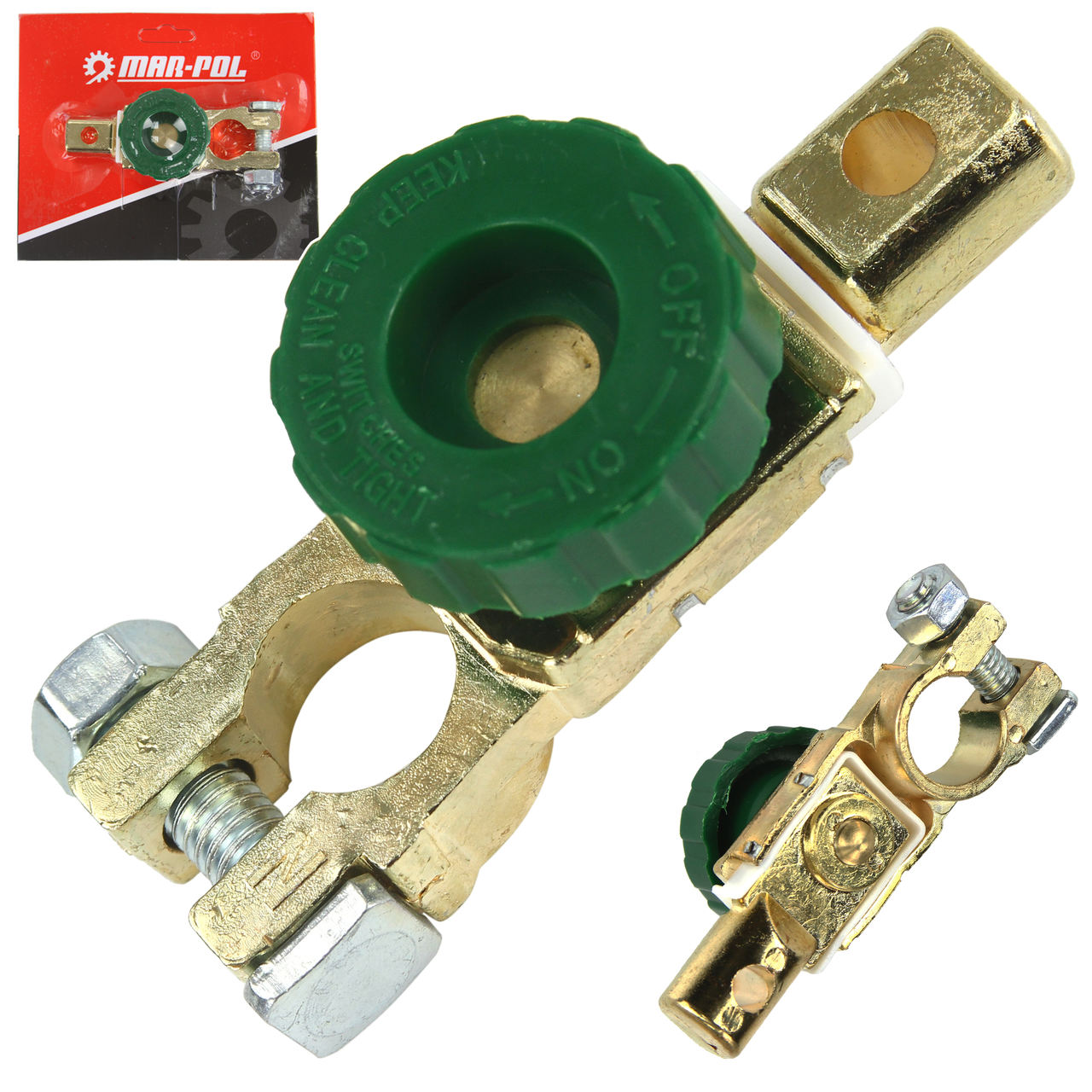 AMI-M82539--WYŁĄCZNIK MASY AKUMULATORA KLEMA Przeznaczony do wszystkich standardowych biegunów ujemnych akumulatorów samochodowych ?17 mm Przeznaczony do odłączenia prądu z akumulatora. Wystarczy jeden obrót plastikowym pokrętłem, a zniwelujemy pobór prądu, co z