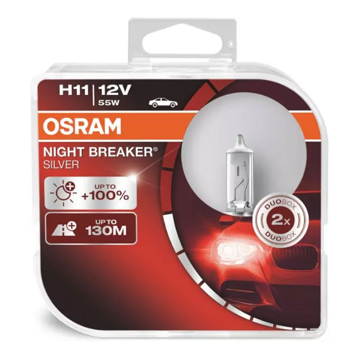 AMI-O-64211NBS-HCB--Żarówka OSRAM wytwarzająca jaśniejsze światło przy zachowaniu dobrej trwałości NIGHT BREAKER SILVER są doskonałym rozwiązaniem dla kierowców poszukujących rozwiązań kompromisowych ? czyli żarówek wytwarzających więcej światła, ale nie aż tak wrażliwy