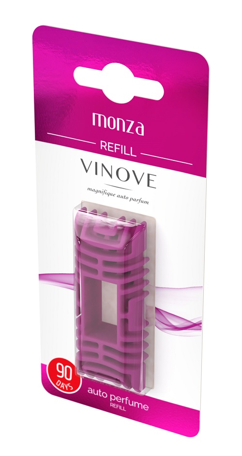 AMI-V11042/V07-07--Wymienny wkład zapachowy Kolekcja Woman VINOVE zapach MONZA refill wkład na kratkę Monza to elektryzujący zapach kobiet błyskotliwych, kreatywnych i zdecydowanych. Aromat słodkiej obietnicy i dojrzałego seksapilu. Monza to połączenie sprzeczności, św